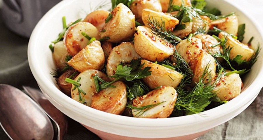 Our favourite potato recipe – Roast Potato Salad with Mixed Herbs